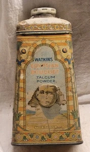 Watkins Polvo Talco Egipcio Lata Grandes Gráficos Pirámide Esfinge De Colección Vacía - Imagen 1 de 13
