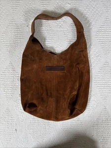 Bolso hobo holgado de gamuza real marrón The Muddy Dog Company - Imagen 1 de 12