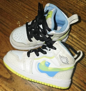 Jordan 1 Mid SEPlatinum Tint Blue Tint University Blue VoltKids Größe 6C - Bild 1 von 6