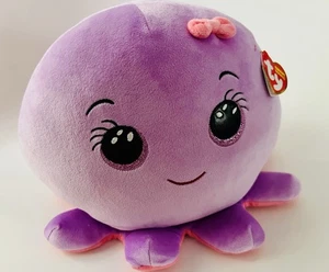 TY Beanie Squishies Squish-A-Boos Octavia the Octopus 12" Tall  x 13" Wide Plush - Picture 1 of 9