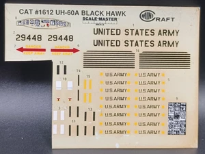 Academy/Minicraft | No. 1612 | 1:48 Sikorsky UH-60 Blackhawk Decals - Picture 1 of 1