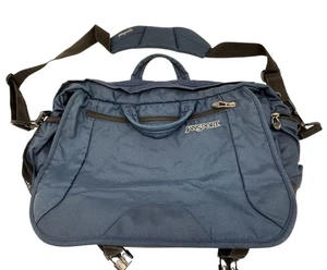 Jansport Borsa Messenger Uomo Portatile Blu Tracolla Regolabile Cerniera Viaggio - Foto 1 di 8