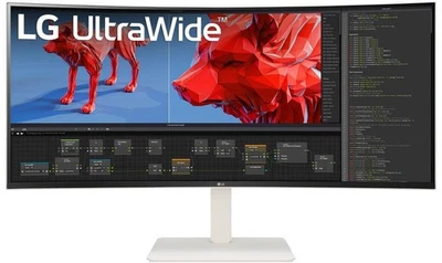 LG UltraWide 38WR85QC-W Curved Monitor 96,5cm (38Zoll), Weiß - Bild 1 von 4
