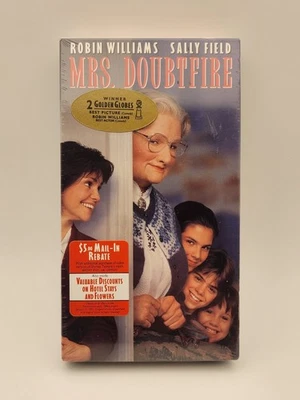 Mrs Doubtfire VHS SEALED Watermarks Hype Fox Robin Williams Sally Field VTG  - Image 1 of 4