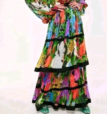 Maxi falda estampada en capas Iris Apfel x H&M Foto 1 de 4