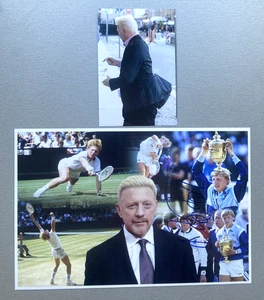 BORIS BECKER Tennis-Legende Wimbledon In-person Foto 20x30 Autogramm + Foto - Picture 1 of 1