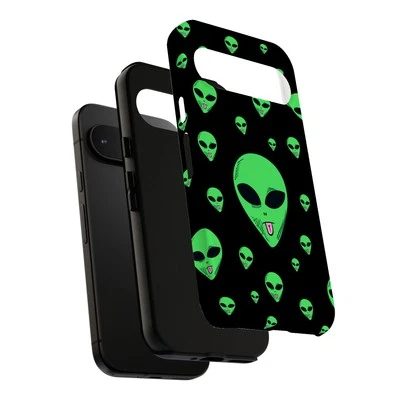 Case For Google Pixel (Pixel 9,8,7,6,5,4,4a,3,3a,2),Alien Tongue Print - Image 1 of 4