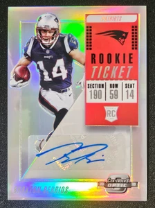 Braxton Berrios 2018 Panini Contenders Optic Rookie Ticket Auto #169 Patriots - Bild 1 von 2