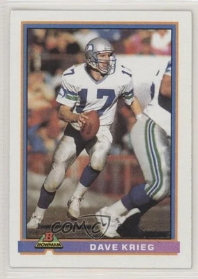 1991 Bowman Dave Krieg #500 - Image 1 of 2
