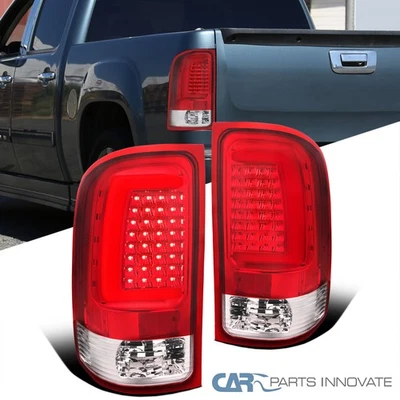 Fit 2007-2013 GMC Sierra 1500 2500HD 3500HD LED Tail Lamps Red Brake Lights Pair Foto 1 de 4
