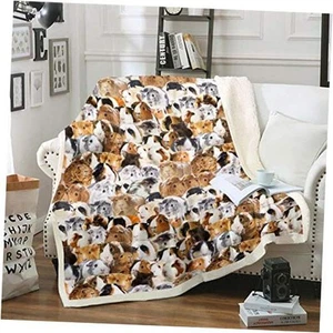 Kids Guinea Pig Fleece Blanket Boys Girls Cute Cavy Animal Throw Multi 15 - Picture 1 of 8