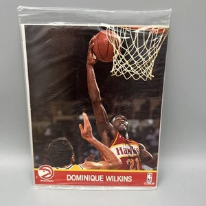 1990-91 Dominique Wilkins Hawks NBA Hoops Action Photos Team Sets 8x10 W/ Stats - Picture 1 of 7