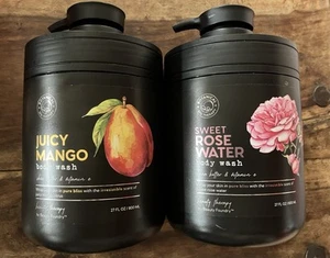 (2x Lot) Botanical Spa Therapy Juicy Mango & Sweet Rosewater Body Wash 27oz RARE - Picture 1 of 5