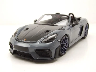 Porsche Spyder RS Weissach Package 2024 Grigio Modellino 1:18 Minichamps - Immagine 1 di 4
