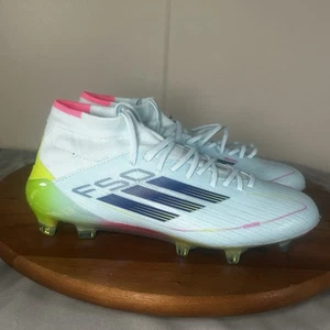 Adidas F50 Elite Mid-Top FG Almost Blue Soccer Cleats NBY Women’s Size 7 New - Picture 1 of 8