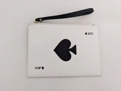 Usado en excelente estado! Cartera Muñequera Kate Spade New York Harriet Taft Street Reina de Picas Foto 1 de 4