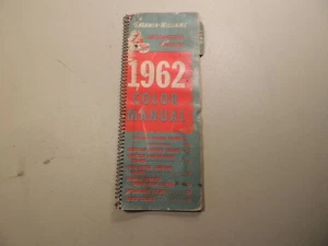 1962 Paint Color Manual Original Paint Chips Sherwin-Williams Antique - Picture 1 of 10