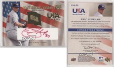 2008 Upper Deck USA Baseball National Team Red Ink Jersey /50 Eric Surkamp Auto