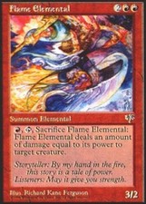 4x Flame Elemental MTG Mirage NM Magic Regular