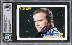 William Shatner Auto 2009 Rittenhouse Card Star Trek Captain Kirk Beckett 8 - Picture 1 of 2