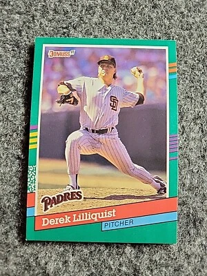 1991 Donruss -  #570 Derek Lilliquist + 5 Random Bonus Cards! - Image 1 of 2