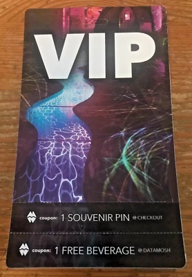 Meow Wolf Omega Mart VIP Pass 2023 Laminate Ticket Souvenir Las Vegas - Image 1 of 4