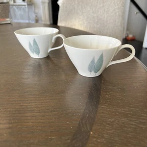 2 Vintage Mid-Century Modern Noritake Cook n Serve Japan Namiki Tea Cups - Picture 1 of 6