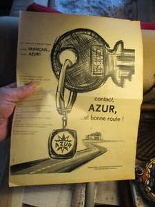 Ancienne Publicité de Presse qui accompagnera votre ancien Bidon d'Huile Azur - Foto 1 di 2