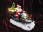 Weihnachtsmann auf dem Schneemobil LED NEU