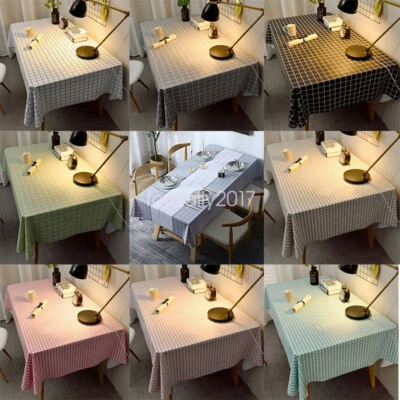 Outdoor/Indoor Wipeable Waterproof PVC Table Cover Oil-Proof Kitchen Tablecloth - Image 1 of 4