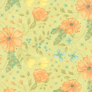 Refresh 17860-14 Grass Floral Moda Fabrics Sandy Gervias Precio por 1/2 yarda - Imagen 1 de 1