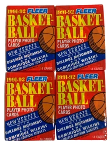 1991-92 FLEER Basketball (Update) Series 2 (4 Pack Lot) - New & Factory Sealed - Picture 1 of 4