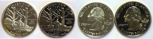 2001-S Vermont Statehood Quarter Silver & Clad Proofs 2 Coin Set - Picture 1 of 3