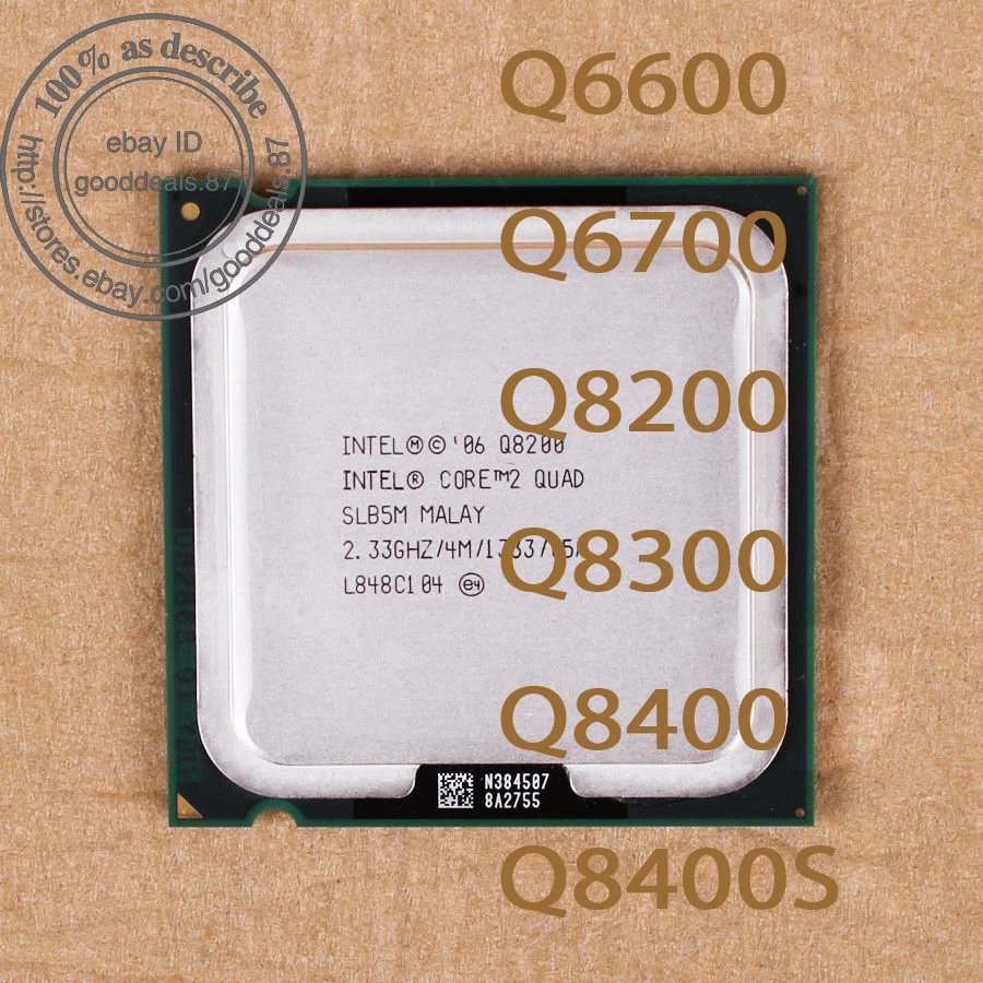 Intel Core2 Quad Q6600 Q6700 Q8200 Q8300 Q8400 Q8400S LGA 775 Processor CPU - Bild 1 von 1