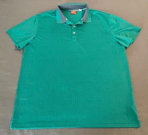 Puma Mens Polo Shirt XL xlarge Green Dry Cell Puma on Short Sleeve - Picture 1 of 10