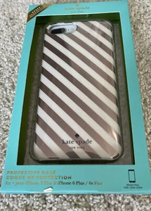Kate Spade Protective Hardshell Case iPhone 8/7 Plus iPhone 6/6s Plus Cream/RG - Picture 1 of 1