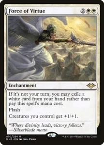 MTG Force of Virtue NM Modern Horizons MH1 English Magic Gathering card - Picture 1 of 3