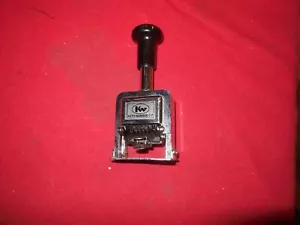 Vintage KW-trio Auto Number C-7 Machine self inking number stamp 6 digits Nice - Picture 1 of 4