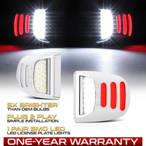 [Bumper Matching Chrome]OLED Tube LED License Plate Light Lamp For 99-13 Sierra - Picture 1 of 11