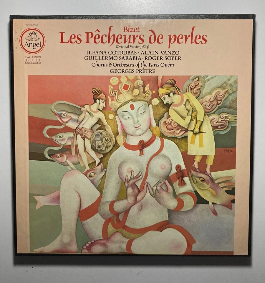 BIZET Les Pecheurs de Perles Stereo/Quad. 2LP Box Angel SBLX-3856 Georges Pretre - Image 1 of 4