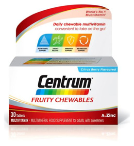 Centrum Fruity Chewables Multivitamin & Mineral - 30 Tablets