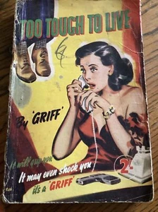 Too Tough To Love By Griff Vintage Pulp Fiction Paperback - Picture 1 of 8