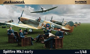 EDUARD 1/48 SUPERMARINE SPITFIRE Mk.I EARLY PROFIPACK NEW, ALL PARTS SEALED - Afbeelding 1 van 11