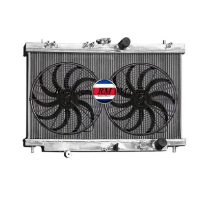 Radiador de alumínio para 1987-1991 Honda Prelude 2.0L 2.1L 1.8L manual APENAS + VENTILADORES - Imagem 1 de 3