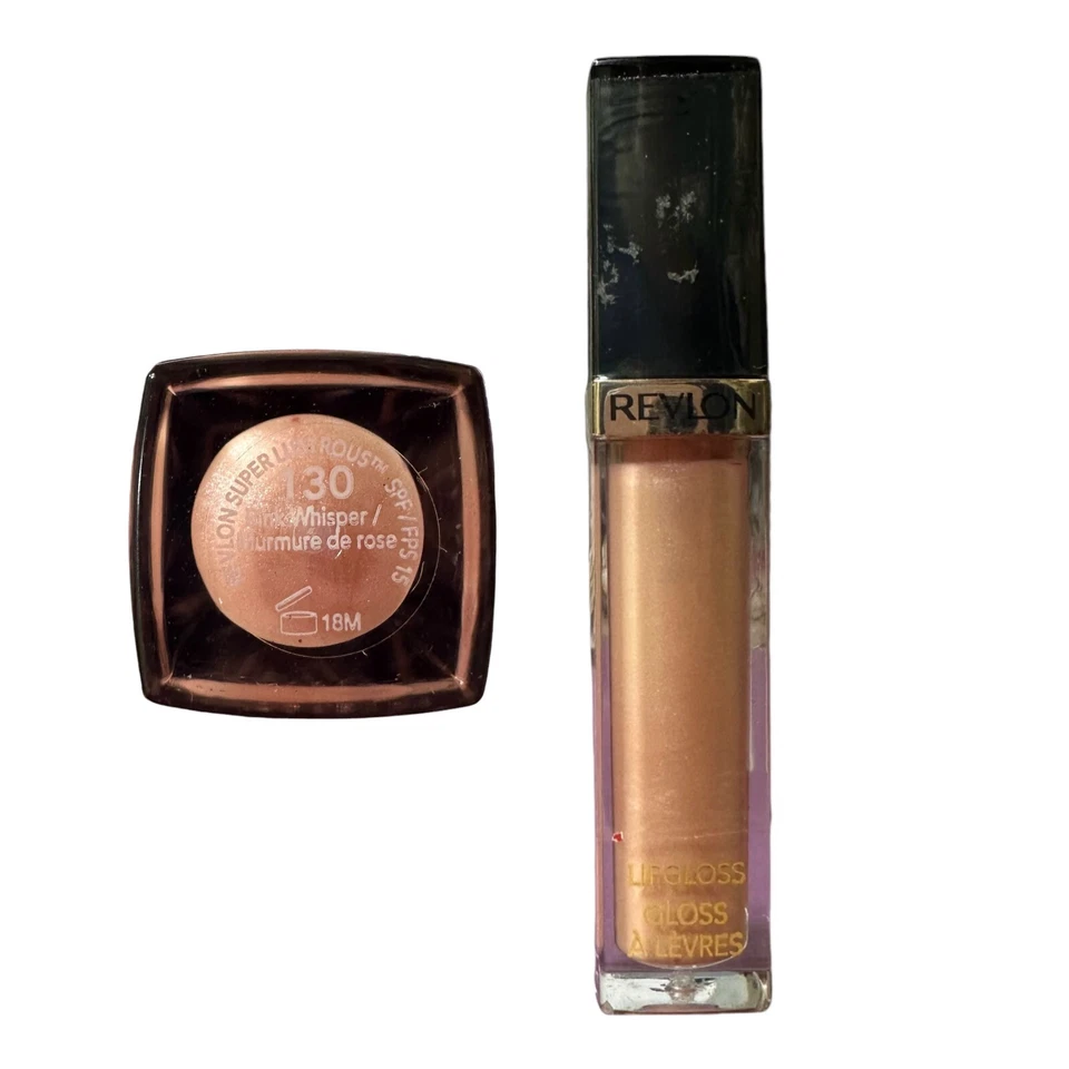 Revlon Super Lustrous Lipgloss 130 Pink Whisper 0.2 oz Factory SEALED RARE Find - Image 1 of 4
