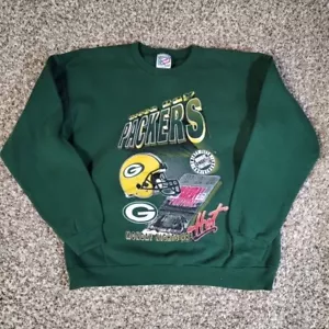 Felpa Vintage Green Bay Packers XL Monday Nights Are Hot ABC 25° Anniversario - Foto 1 di 4