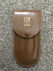 Vintage General Motors GM Diesel Power Top Grain Cowhide Case & Clippers - Picture 1 of 4