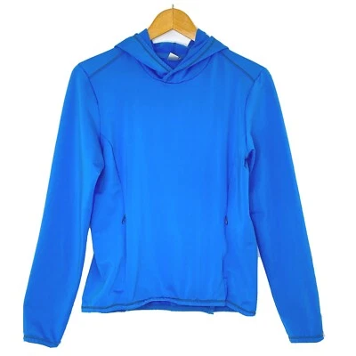 Sudadera con capucha para mujer Lucy talla mediana manga larga bolsillos azules Foto 1 de 4