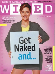 2007 APRIL WIRED MAGAZINE - GET NAKED AND... COVER - B 5340G - Picture 1 of 1