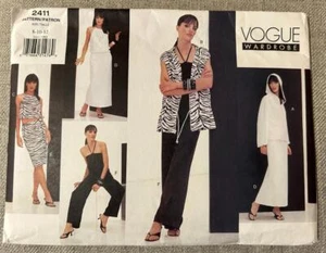Vogue 2411 8 10 12 guardaroba tuta abito giacca top gonna modello cucito - Foto 1 di 3